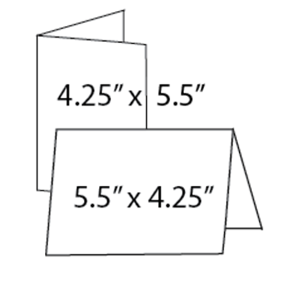 About The Print 4 25 X 5 5 Folded Cards